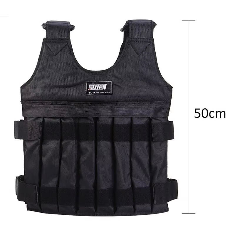 Adjustable Weight Vest Comfortable Vest Jacket for Losing Weight Workout Equipment with Reflective Stripe for Fitness Strength