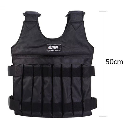 Adjustable Weight Vest Comfortable Vest Jacket for Losing Weight Workout Equipment with Reflective Stripe for Fitness Strength