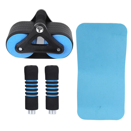 Springback Wheels Roller Domestic Abdominal Exerciser Push‑Up Training Mute Fitness Equipment Blue Fitness Equipment