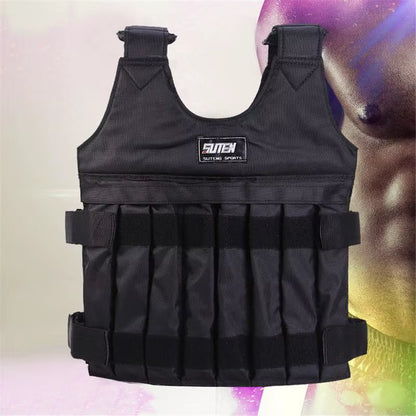Adjustable Weight Vest Comfortable Vest Jacket for Losing Weight Workout Equipment with Reflective Stripe for Fitness Strength